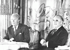 Georges Pompidou et Edward Heath à Paris, 20-21 mai 1971 