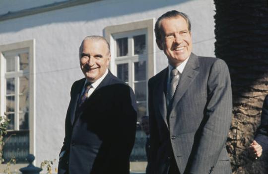Pompidou et Nixon